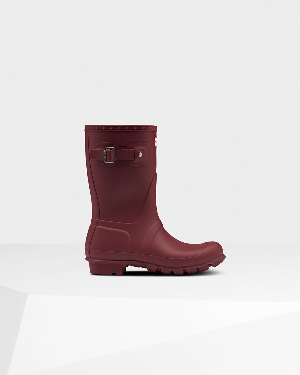 Women Hunter Original | Short Rain Boots Grey Red | NZ-76045-APBQ